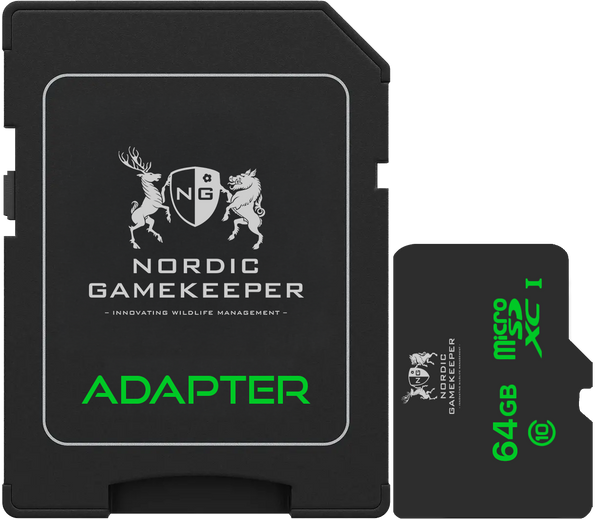 Carte microSD 64 Go APEX Nordic Gamekeeper avec adaptateur SD