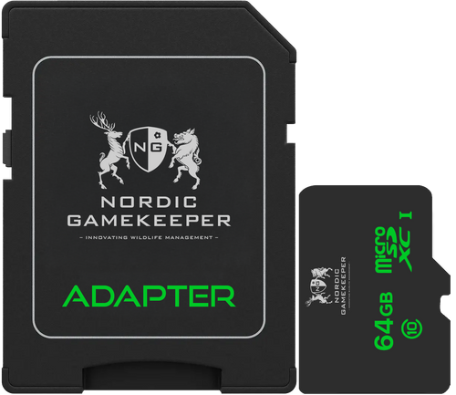 Carte microSD 64 Go APEX Nordic Gamekeeper avec adaptateur SD